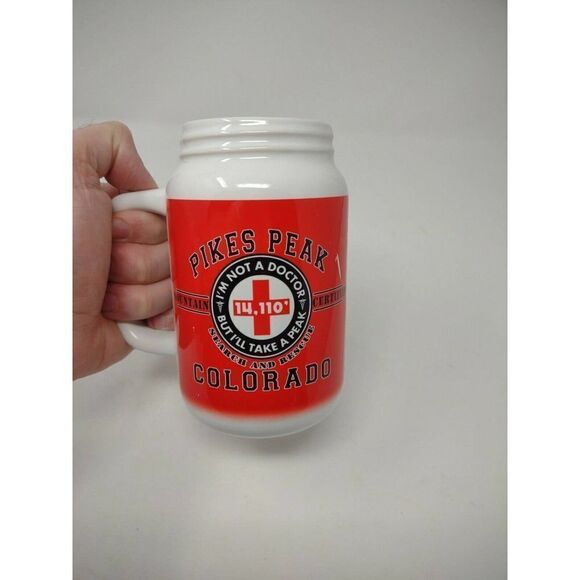 Pikes Peak Beer Stein "Im not a doctor but Ill take a peak 14,110" Collectible - Picture 5 of 5